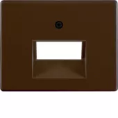 Berker Центральная панель для UAE/E-DAT Design/Telekom розетка ISDN, Arsys, цвет: коричневый, глянцевый