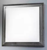 Kolarz MONOLITH светильник потолочный, прозрач стекло, R7s, 150W, L 40/ 40 cm, H8 cm, дерево Wenge
