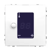Терморегулятор для тёплого пола Merten D-Life, белый лотос