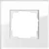 Рамка Gira Esprit на 1 пост, белое стекло