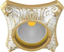 FEDE Светильник встраиваемый из латуни  серия PISA цвет GOLD WHITE PATINA