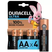 Duracell Батарейка алкалиновая AA LR6/MX1500 Ultra Power 1.5v (блистер  4 шт,)
