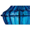 Barovier&Toso светильник подвесной SAMURAI, синее стекло, черный абажур, D555мм H1150мм 3х60W E27, т