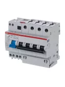 Автоматический выключатель дифференциального тока (АВДТ) ABB DS204, 32A, 30mA, тип AC, кривая отключения B, 4 полюса, 6kA, электро-механического типа, ширина 8 модулей DIN