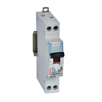 L411129 Выключатель автоматический дифференциального тока АВДТ DX3 1П+Н 6000А C10 30мА тип А (1 моду