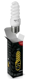 Лампа компактно - люминисцентная Gauss T2 SPIRAL 11W 4200K E27 220V