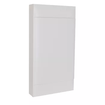 Пластиковый щиток на 72 модуля (4х18) Legrand Practibox S для накладного монтажа, цвет двери белый