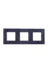 Abb NIE Рамка 3-постовая, серия Zenit, цвет серебристый