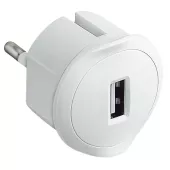 Компактное зарядное устройство USB, белый