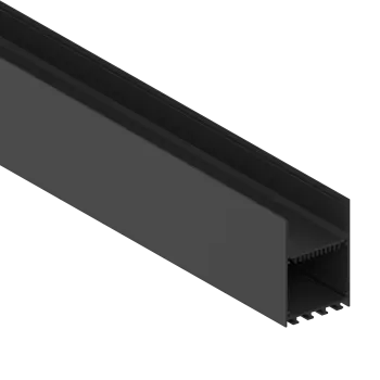 LEDeight,Накладной/подвесной алюминиевый профиль, 50х73,5х3000. Цвет: черный муар RAL9005