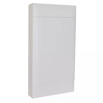 Пластиковый щиток на 48 модулей (4х12) Legrand Practibox S для накладного монтажа, цвет двери белый