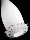 Emmi Pi Light Masiero светильник насенно-потолочный Flute’/PL1 P, белое стекло, диам 12см, выс 14см, 1хG9 40W, хром