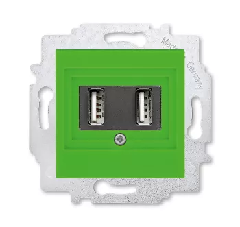 ABB Levit зелёный Розетка USB-зарядки, 2-я
