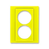 ABB Levit жёлтый Сменная панель на розетку с заземлением двойную