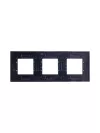 Abb NIE Рамка 3-постовая, серия Zenit, стекло чёрное