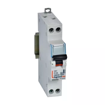 L411133 Выключатель автоматический дифференциального тока АВДТ DX3 1П+Н 6000А C25 30мА тип А (1 моду
