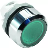 Abb COS  Кнопка MP1-21G зеленая (только корпус) с подсветкой без фиксации
