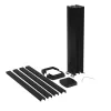 Legrand 653045 Snap-On мини-колонна алюминиевая с крышкой из пластика 4 секции, высота 0,68 метра, цвет черный