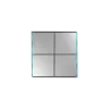 Сенсорный кнопочный модуль KNX, 4/8 группы, глянцевое серебро. Серия устройств: DKNX