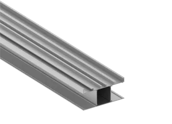 Накладной двусторонний алюминиевый профиль, 42,3х90х2000. Цвет: Анодированное серебо