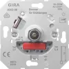 Светорегулятор поворотно-нажимной Gira F100 для ламп накаливания 230в и галогеновых ламп 220в, без нейтрали, белый глянцевый