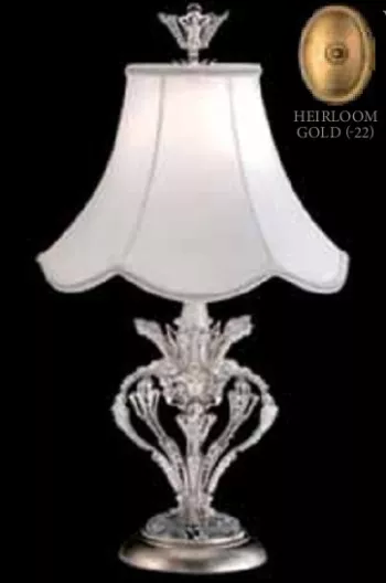 Schonbek лампа настольная Rivendell, абажур Scalloped Bell, Н 53см, 1xG9, металл в отделке 22-фамильное золото