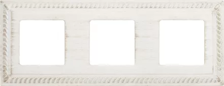 Рамка Fede Sevilla на 3 поста, универсальная, white decape