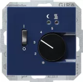 Терморегулятор для тёплого пола Gira S-Color, синий
