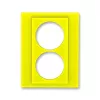 ABB Levit жёлтый Сменная панель на розетку с заземлением двойную