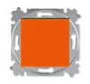 ABB Levit оранжевый / дымчатый чёрный Выключатель 1-но клавишный перекрёстный