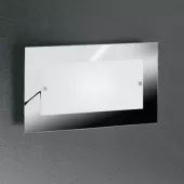 LineaLight Moderncollection бра, белое матир стекло, 45х26х6,5 см, 1х2G11 18W, мат никель