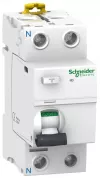 Устройство защитного отключения (УЗО) Schneider Electric Acti9 iID, 2 полюса, 25A, 300 mA, тип AC, электро-механическое, ширина 2 DIN-модуля