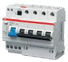 Автоматический выключатель дифференциального тока (АВДТ) ABB DS204, 16A, 30mA, тип AC, кривая отключения C, 4 полюса, 6kA, электро-механического типа, ширина 8 модулей DIN