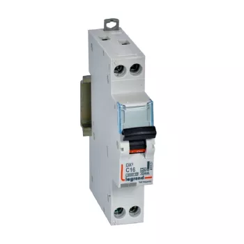 L411131 Выключатель автоматический дифференциального тока АВДТ DX3 1П+Н 6000А C16 30мА тип А (1 моду