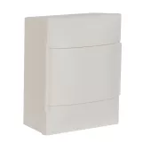 Пластиковый щиток на  4 модуля Legrand Practibox S для накладного монтажа, цвет двери белый