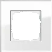 Рамка Gira Esprit на 1 пост, белое стекло