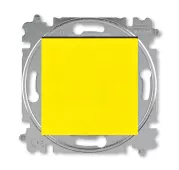 ABB Levit жёлтый / дымчатый чёрный Выключатель 1-но клавишный проходной