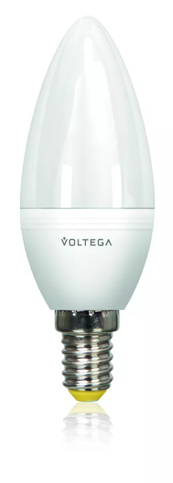 Voltega SIMPLE Лампа светодиодная свеча 6W Dim Е14 2800К мат.стекло