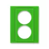 ABB Levit зелёный Сменная панель на розетку с заземлением двойную