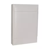 Пластиковый щиток на 54 модуля (3х18) Legrand Practibox S для накладного монтажа, цвет двери белый