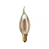 DECOR С35 FLAME GL 40W E14  (230V) FOTON_LIGHTING  (S113) -  лампа свеча на ветру золотая