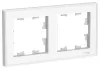 Рамка Schneider Electric AtlasDesign Art на 2 поста, универсальная, белый
