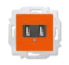 ABB Levit оранжевый Розетка USB-зарядки, 2-я