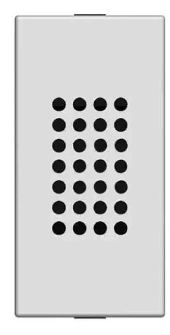 Abb NIE Механизм зуммера, 1-модульный, серия Zenit, цвет антрацит