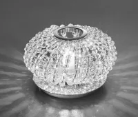 Kolarz Carla лампа настольная, Pure crystal, 1G9, 40W, D17см, H15 cm, хром