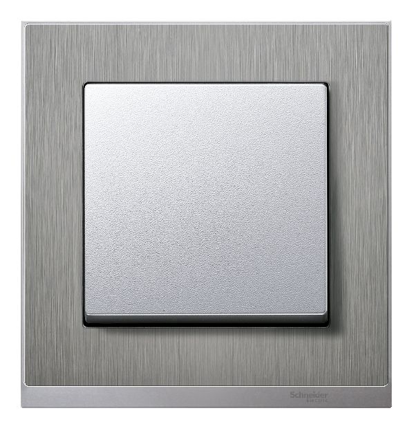 Рамка Merten M-Pure Decor на 3 поста, универсальная, нержавеющая сталь/алюминий