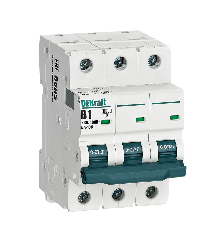 Авт выкл 3P 1A х-ка B ВА-105 10кА 4204₽