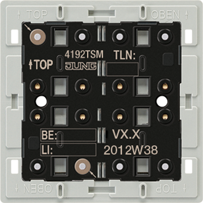 

KNX кнопочный модуль универсальный, 2 группы 4192TSM Jung