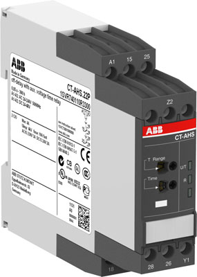 

Abb SST Реле времени CT-AHS.22P (задержка на отключ.) 24-240B AC, 24-48B DC, 0.05с..300ч, 2ПК, пруж