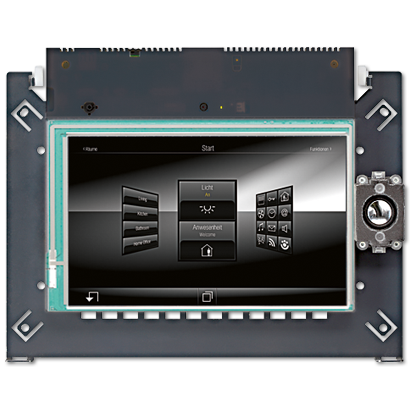 Jung SP 9.1 KNX Smart Panel со встроенным шинным сопряжением формат 16:9.Для настенного монтажа.